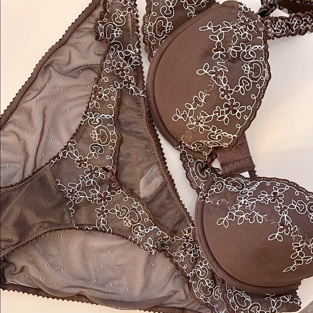 Etam French Bra and Bikini set, XS
